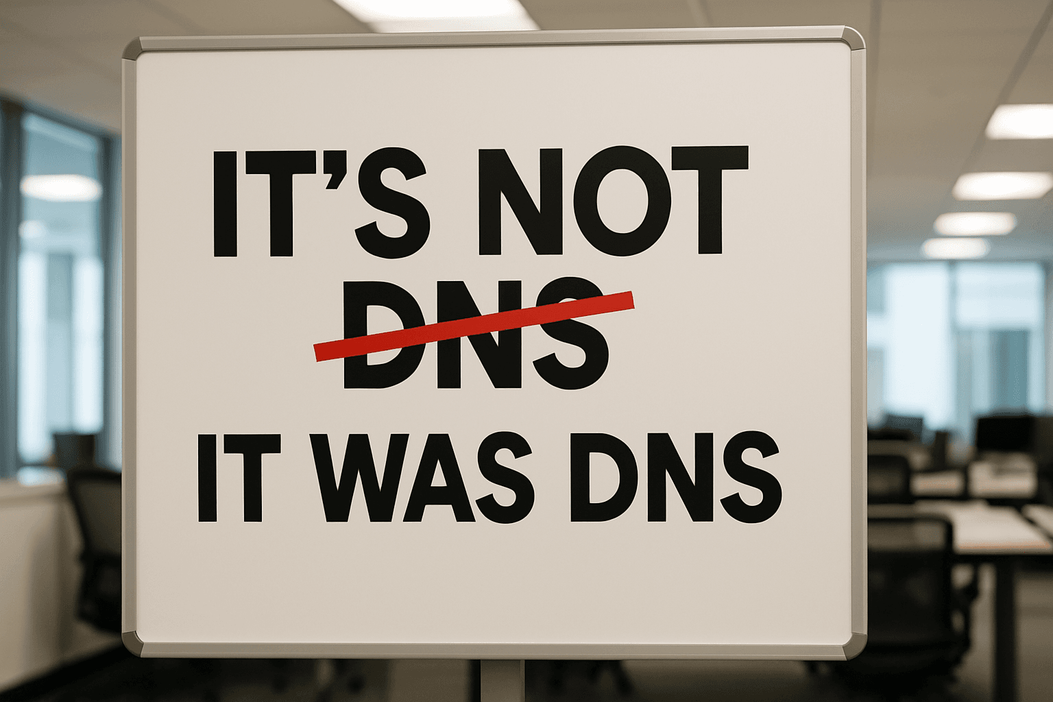 AWS Insists Outage "Definitely Not DNS" Before Admitting It Was Totally DNS