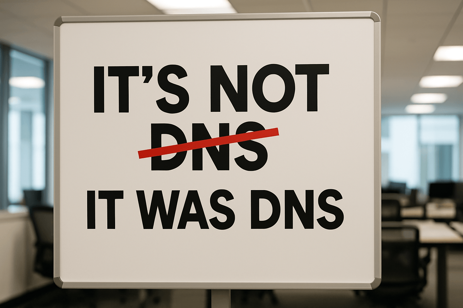 AWS Insists Outage "Definitely Not DNS" Before Admitting It Was Totally DNS