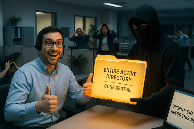 Heroic Helpdesk Analyst Saves Company by Sending Entire Active Directory to Stranger