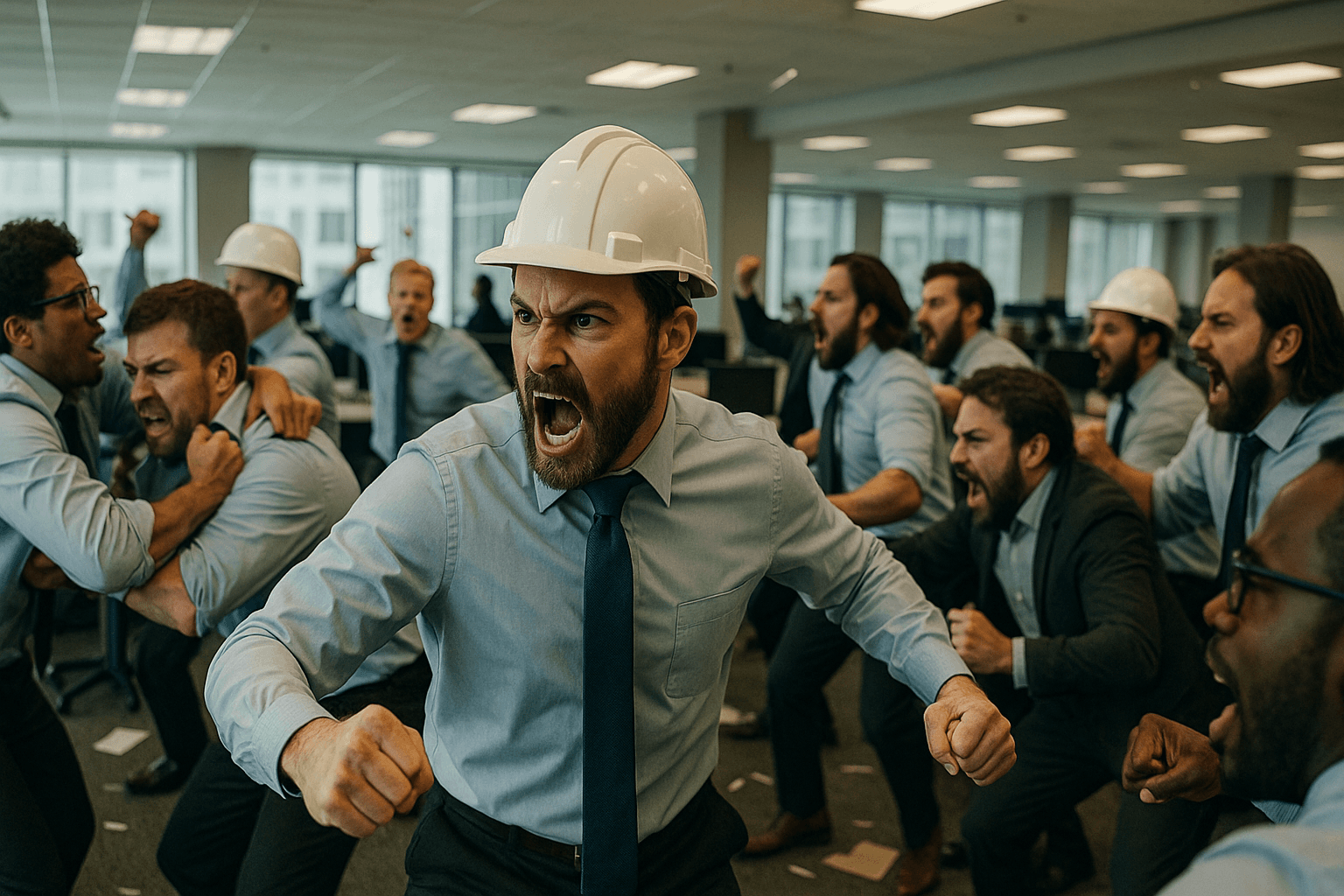 Riot Breaks Out at Corporate Headquarters after Security Team Introduces “Shift Left”